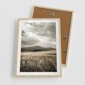 Plakat w ramie 50x70 - Nostalgiczny Krajobraz - pole, krajobraz - rama drewno