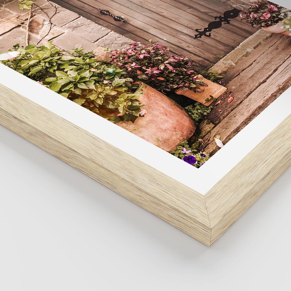 Plakat w ramie 30x40 - Wyjątkowy Klimat - drzwi, stare - rama drewno