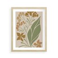 Plakat w ramie 40x50 - Subtelność Utajona - nowoczesny plakat, roślinność - rama drewno