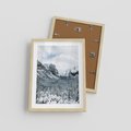 Plakat w ramie 30x40 - Góry Śnieżnej Krainy - góry, szczyty - rama drewno