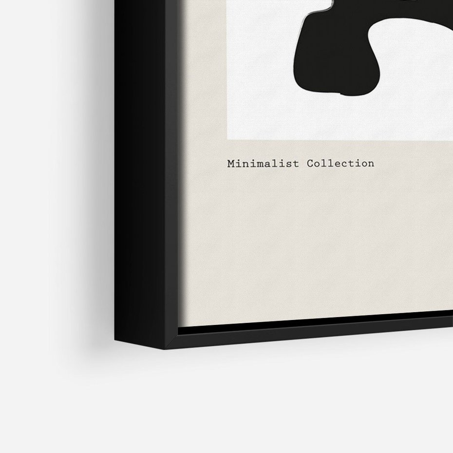 Obraz w ramie 50x70 - Boho Szepty - boho plakat, minimalizm - rama czarna
