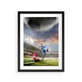 Plakat w ramie 30x40 - Ekscytacja Sportowego Świata - gol, mecz - rama czarna