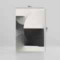 Obraz na płótnie 70x100 - Taniec Szarych Okręgów - graficzne, geometryczne kształty