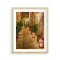 Plakat w ramie 40x50 - Perspektywa Uliczki Miejskiej - uliczka, perspektywa - rama drewno
