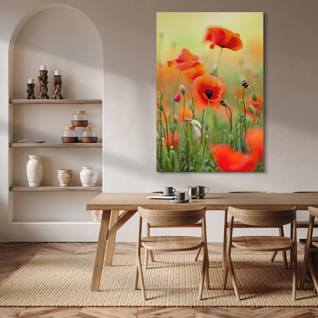 Obraz na płótnie 50x70 - Makowa Pasja - maki, kwiaty