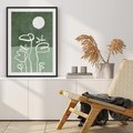 Plakat bez ramy 21x30 - Wibracje Naturalnej Równowagi - zielony plakat, roślinne inspiracje