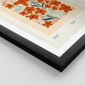 Plakat w ramie 50x70 - Refleksje Kolorowych Tajemnic - kwiaty, kompozycja - rama czarna