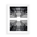 Plakat w ramie 50x70 - Czar i Wielkość - wieżowce, architektura - rama biała