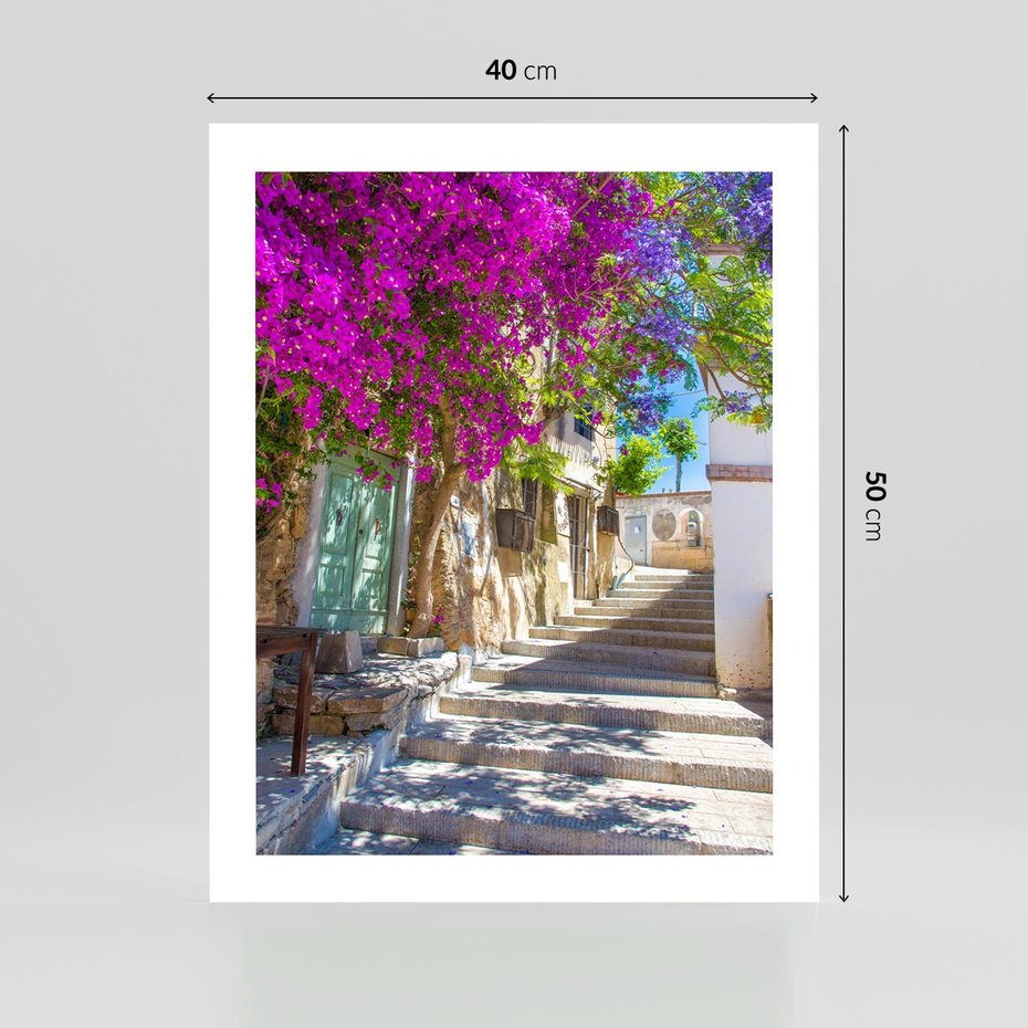 Plakat bez ramy 40x50 - Urok Zaklętej Przestrzeni - uliczka, perspektywa