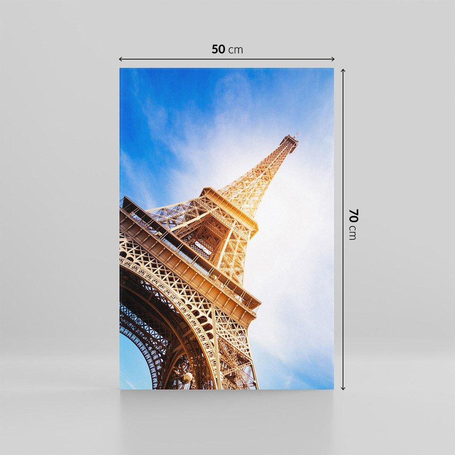 Obraz na płótnie 50x70 - Eiffla - ikona Paryża - Eiffla, Paryż
