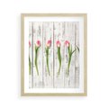 Plakat w ramie 40x50 - Kwintesencja Piękna - kwiaty, tulipany - rama drewno