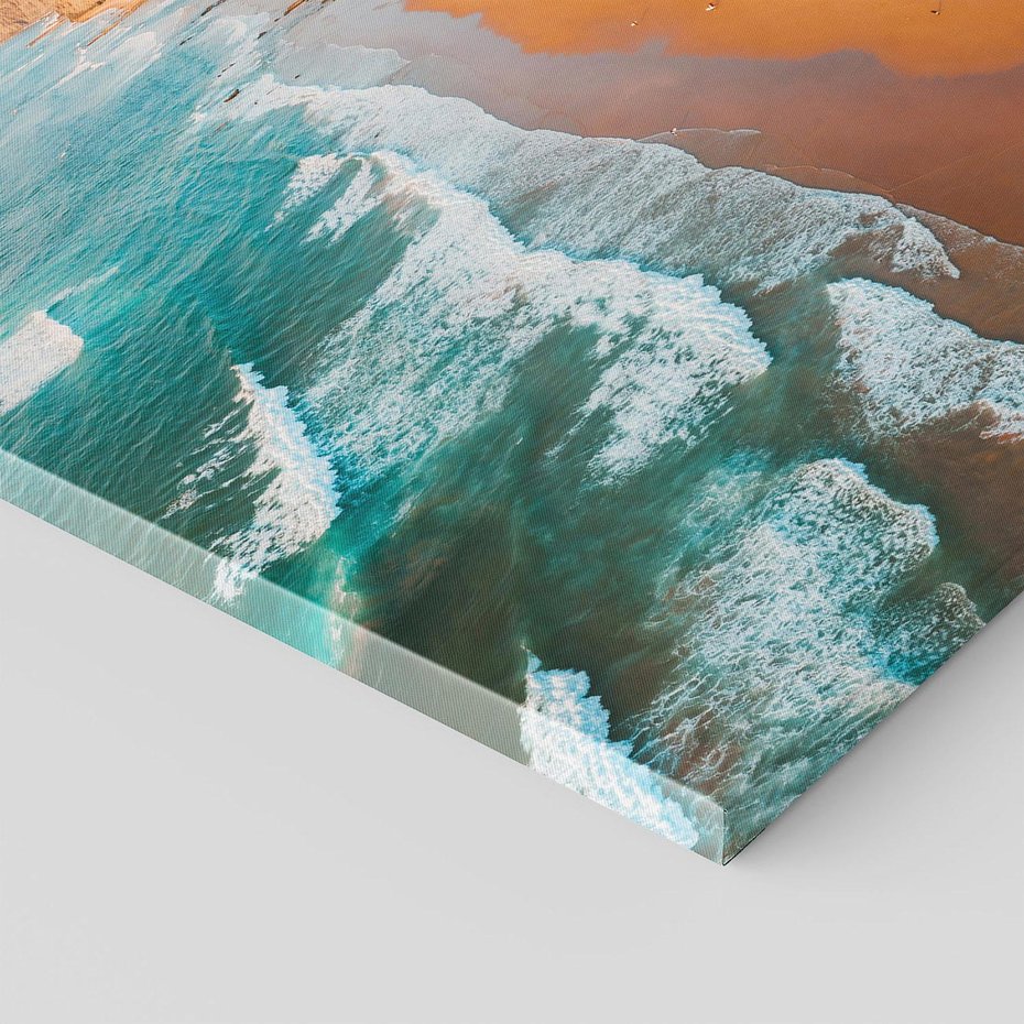 Obraz na płótnie 70x70 - Z Lotu Ptaka - fotografia, plaża