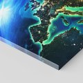 Obraz na płótnie 80x80 - Kosmiczna podróż: piękno Ziemi - kosmos, ziemia