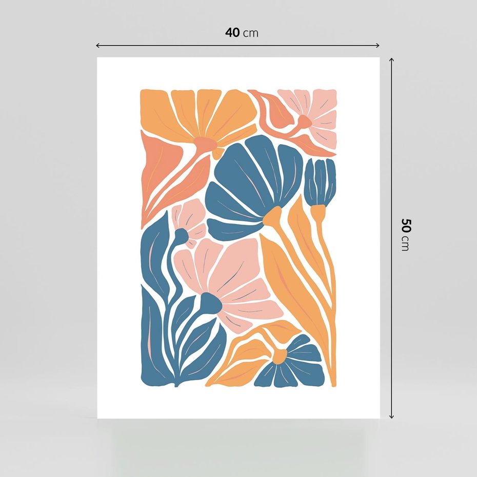 Plakat bez ramy 40x50 - Migotliwe Marzenia - kwiaty, rośliny