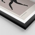 Plakat w ramie 30x40 - Sztuka Nowoczesności: Minimalistyczny Plakat - modern art, minimalistyczny plakat - rama czarna