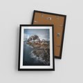 Plakat w ramie 30x40 - Skandynawia - górska odsłona - Skandynawia, góry - rama czarna