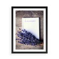 Plakat w ramie 50x70 - Lawendowa Magia - lawenda, fiolet - rama czarna
