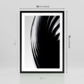 Plakat w ramie 50x70 - Awangarda w Kontraście - architektura, nowoczesne formy - rama czarna