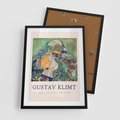 Plakat w ramie 50x70 - Sztuka z Reprodukcją G. Klimta - Gustav Klimt, reprodukcja - rama czarna