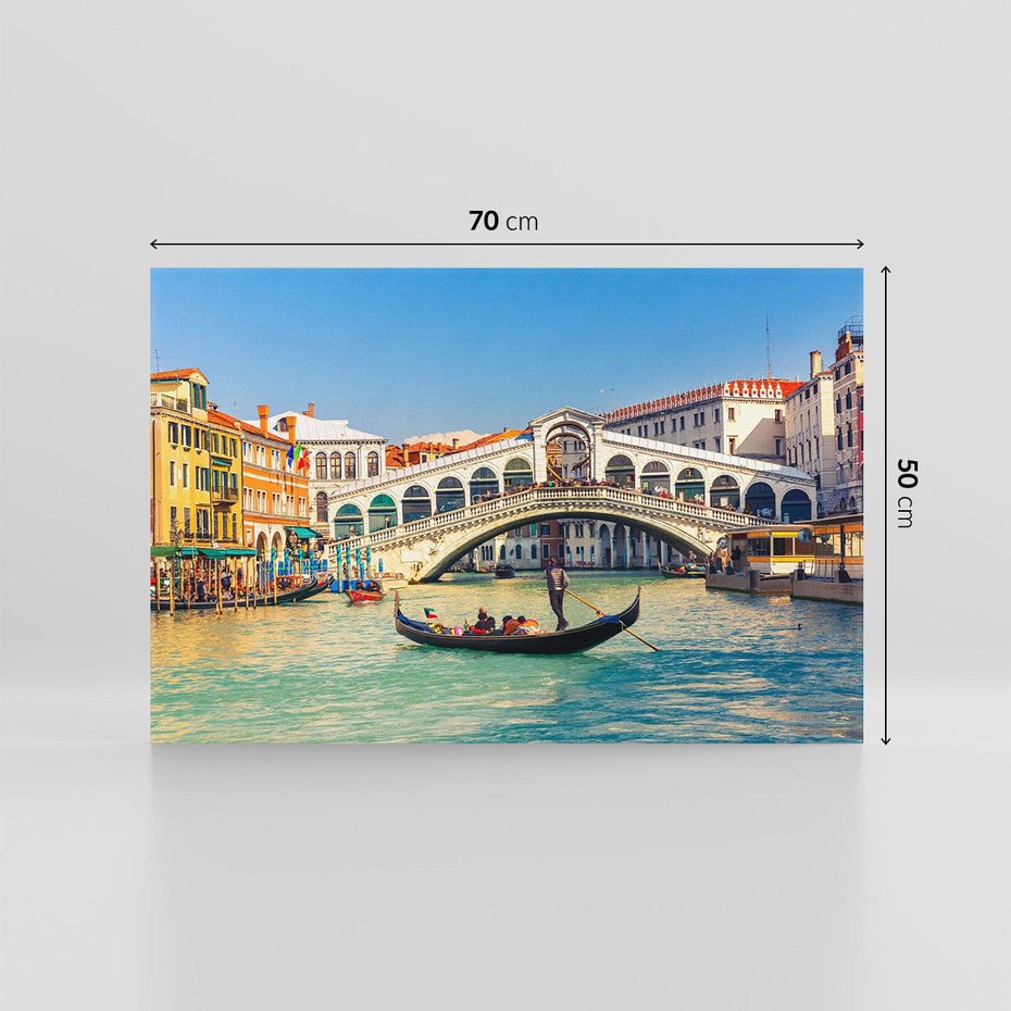 Obraz na płótnie 70x50 - Wenecja: romantyczne zakątki miasta - Wenecja, Włochy