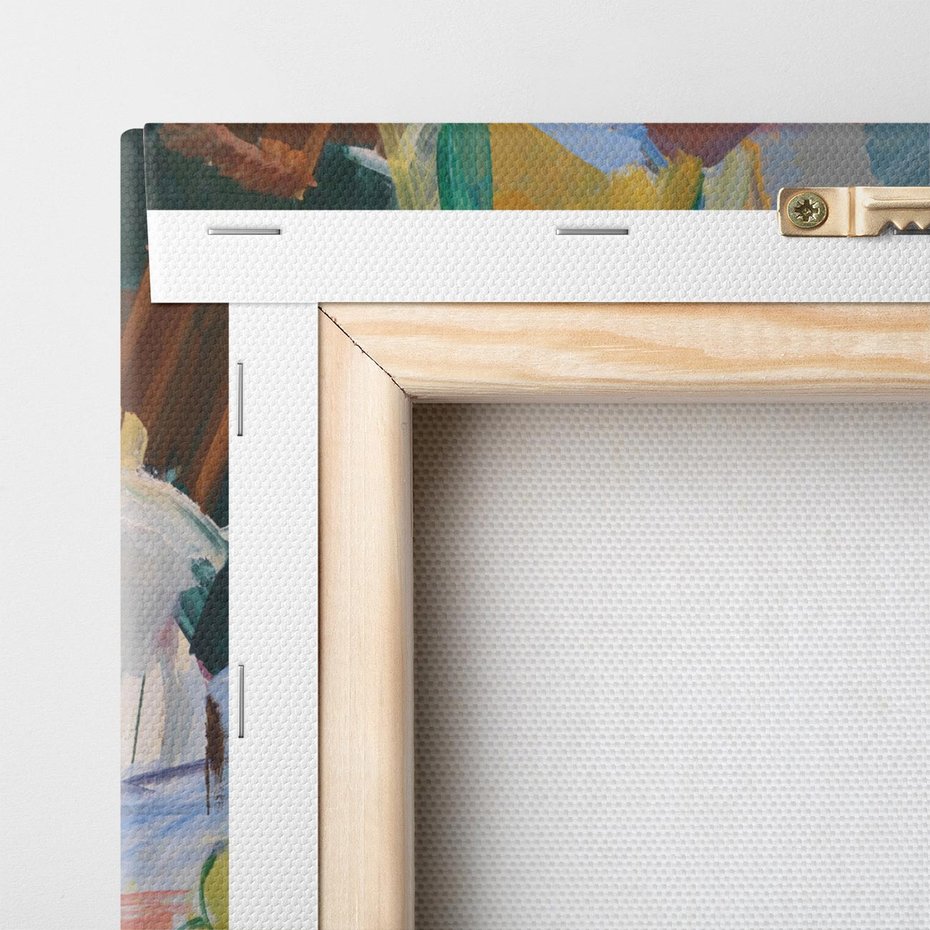 Obraz na płótnie 70x70 - "Martwa natura z pomarańczami w koszyku" Edvard Weie - Reprodukcja - reprodukcja, obraz na płótnie