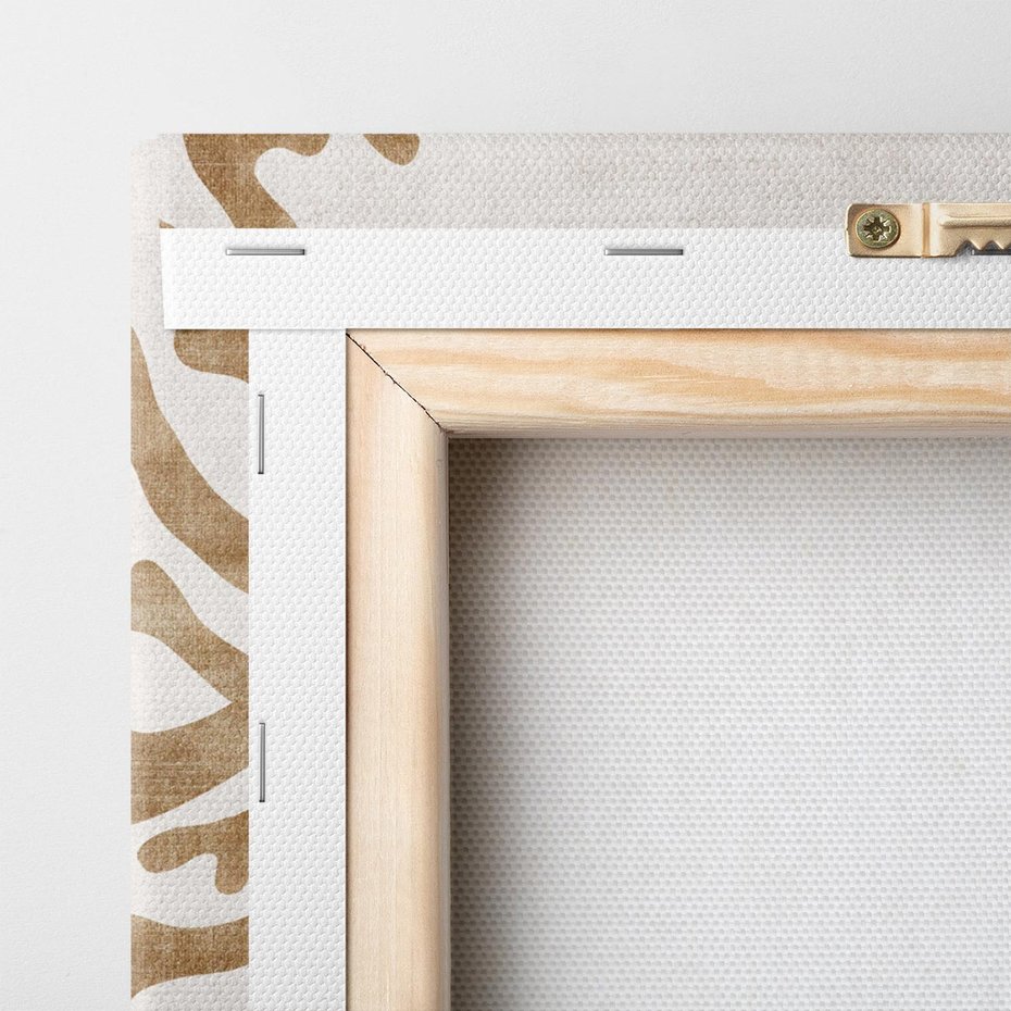 Obraz na płótnie 100x50 - Beżowa Symfonia Rafy - beżowa grafika, tło jak płótno