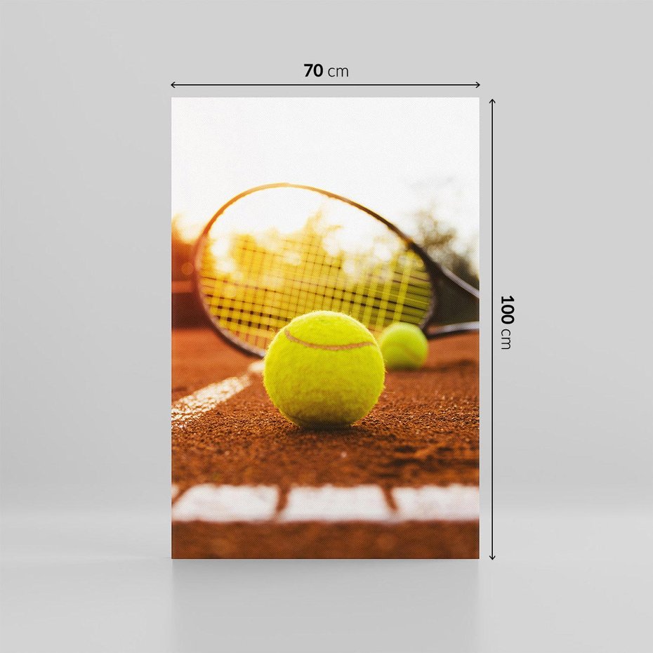 Obraz na płótnie 70x100 - Moc sportowej rywalizacji - tenis, kort