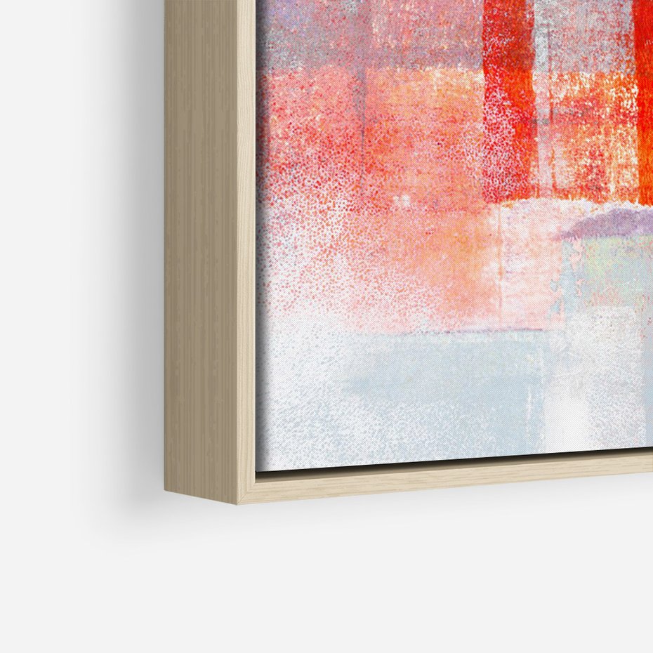 Obraz w ramie 50x70 - Burza Emocji - wyrazista abstrakcyjna sztuka, dramatyzm - rama drewno