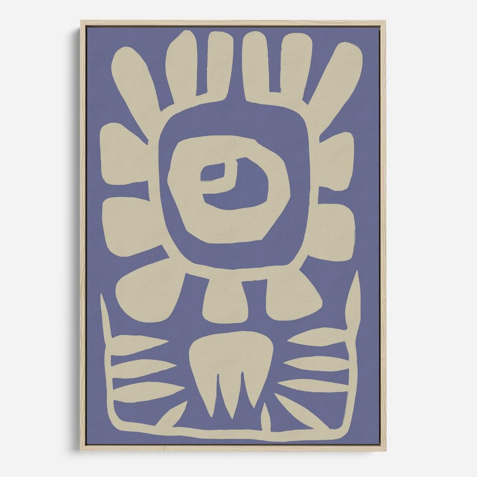 Obraz w ramie 70x100 - Widok Abstrakcyjny - skandynawski styl, plakat - rama drewno