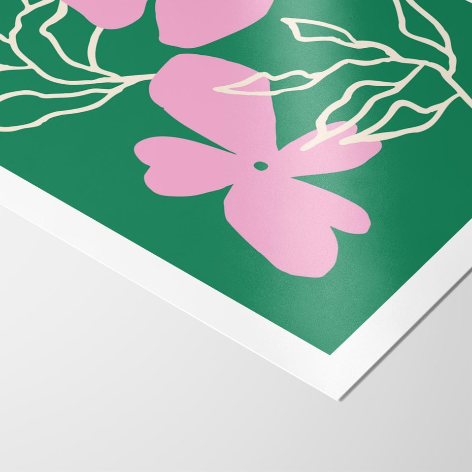 Plakat bez ramy 40x50 - Wewnętrzne Fale - abstrakcyjny plakat, boho styl