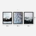 Zestaw obrazy w ramie 30x40 galeria - Zima, góry, śnieg, szron - rama czarna