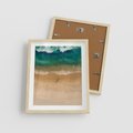 Plakat w ramie 40x50 - Oaza Relaksu - plaża, morze - rama drewno