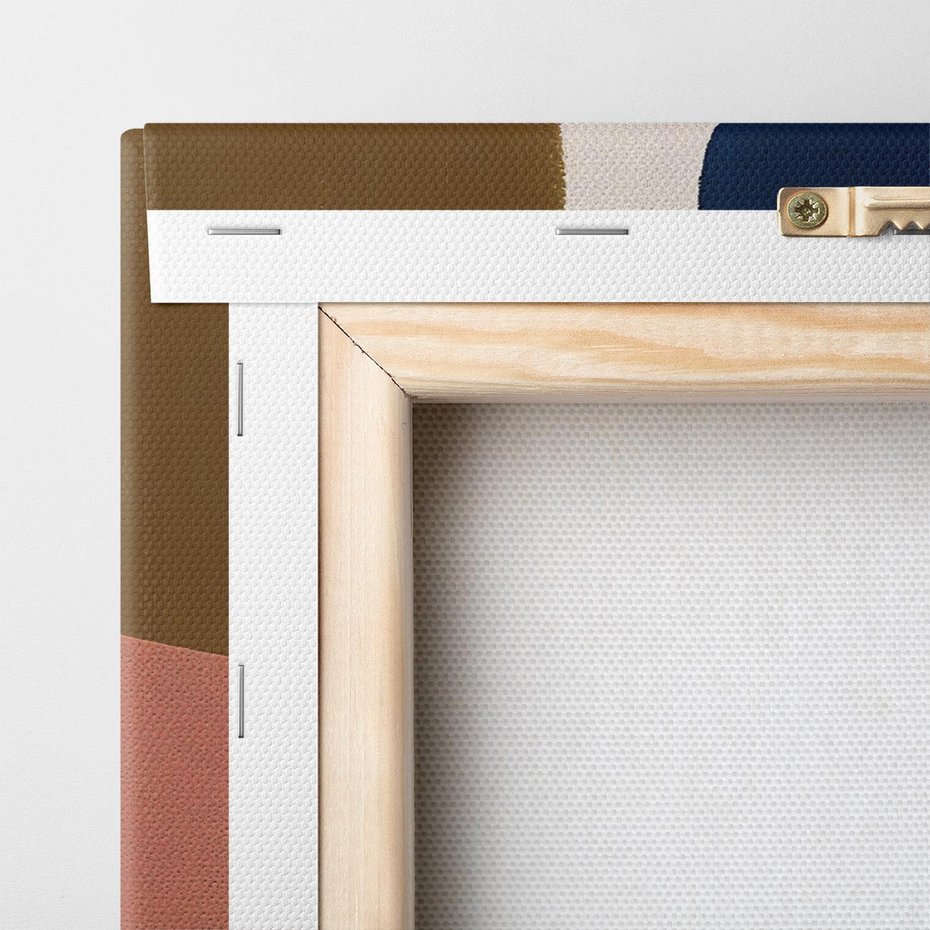 Obraz na płótnie 70x50 - Abstrakt Marsala - nieregularne plamy, kształty