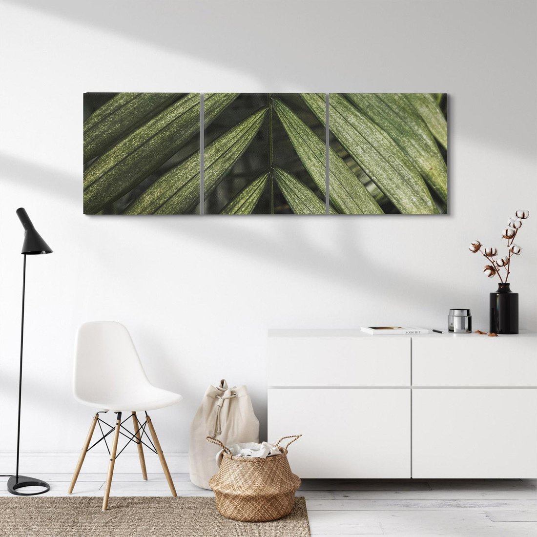 Obraz na płótnie 90x30 - W Liściach Ukryte - zdjęcie, fotografia