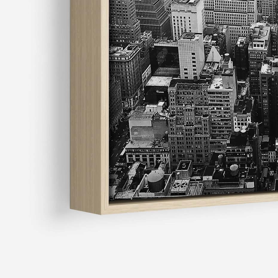 Obraz w ramie 70x100 - Majestatyczne Wysokości - Nowy Jork, wieżowce - rama drewno