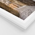 Plakat w ramie 40x50 - Perspektywa Uliczki - uliczka, perspektywa - rama biała