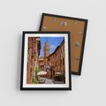 Plakat w ramie 40x50 - Urok włoskich uliczek - włoskie, uliczki - rama czarna
