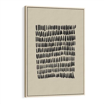 Obraz w ramie 50x70 - Echa Zapomnianych Wymiarów - nowoczesna sztuka, plakat - rama drewno