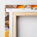 Obraz na płótnie 60x60 - Soczyste pomarańcze i soki - pomarańcze, soki