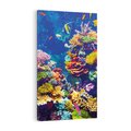 Obraz na płótnie 70x100 - Podwodne Zaczarowanie - kolorowa rafa koralowa, ukwiały
