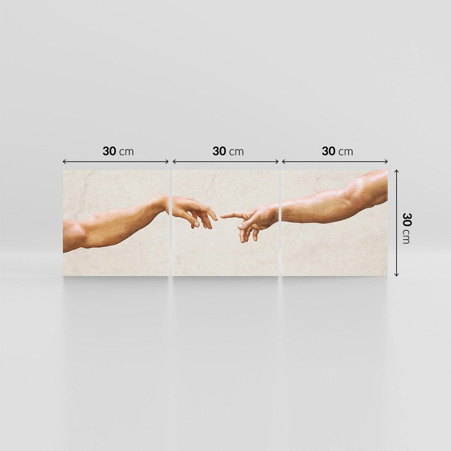 Obraz na płótnie 90x30 - Antyczna Twórczość - inspiracja, Michał Anioł