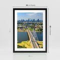 Plakat w ramie 30x40 - Most w metropolii - most, miato - rama czarna