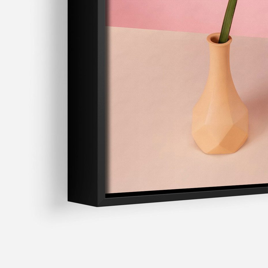 Obraz w ramie 70x100 - Egzotyczna monstera - monstera, liść - rama czarna