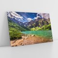 Obraz na płótnie 120x80 - Urok gór i jezior - góry, jezioro