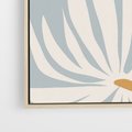 Obraz w ramie 50x70 - Kwiatowe Kształty - kwiaty, nowoczesne i minimalistyczne - rama drewno