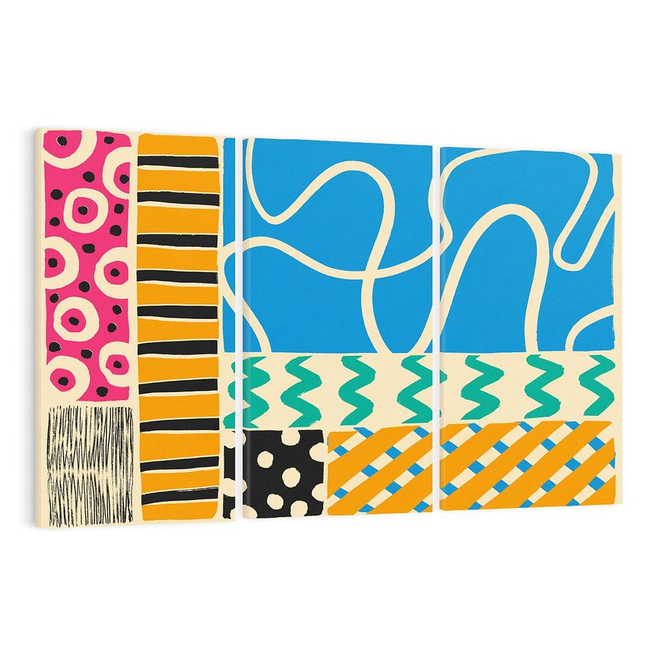 Obraz na płótnie 120x80 - Etno Boho - etno ornamenty, boho klimat