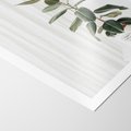 Plakat bez ramy 30x40 - Kwiat w Bieli - kwiat w doniczce, białe wnętrze