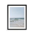 Plakat w ramie 30x40 - Spokój nad Brzegiem - plaża, morze - rama czarna