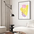 Plakat bez ramy 30x40 - Refleksje Akwarelowych Widoków - akwarela, minimalizm