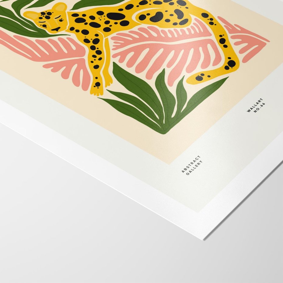 Plakat bez ramy 40x50 - Rozkwitające Odbicia - nowoczesny plakat, gepard